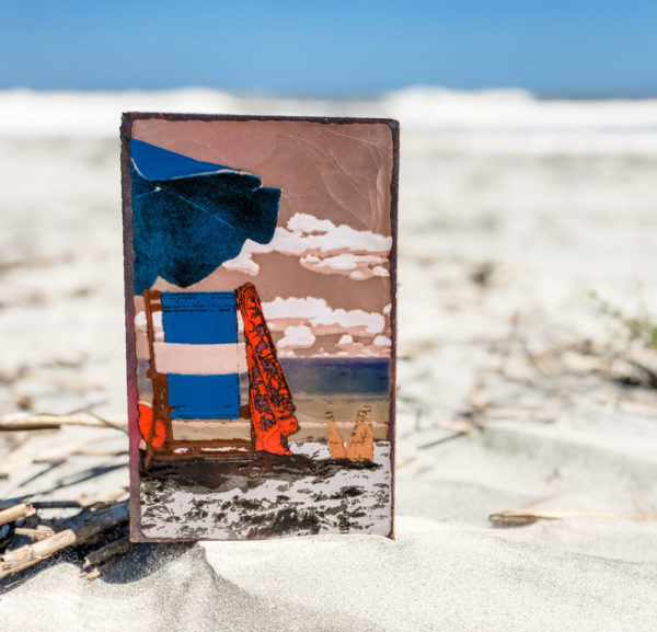 254 Refresh - Summer 2020 Spiritile. Beach chair with beer bottles. “The sun, the sand, and a drink in my hand.” - Kenny Chesney
