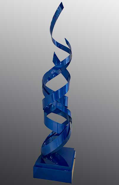 Blue Twist by GEM at Art Leaders Gallery - Michigan's Finest Col
