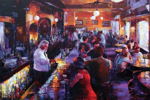 Bar Scene Painting