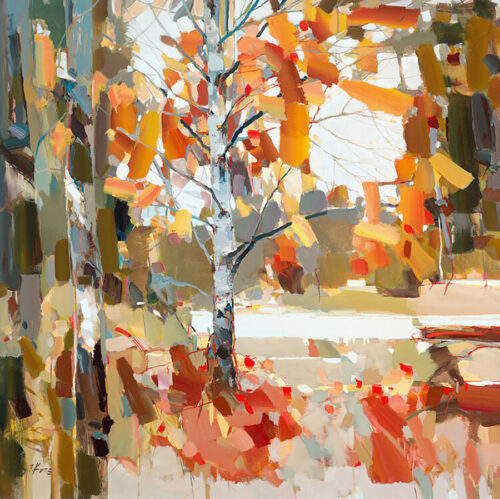Beyond the Fall by Josef Kote. Take a walk throught the forest anytime with this contemporary work of art.