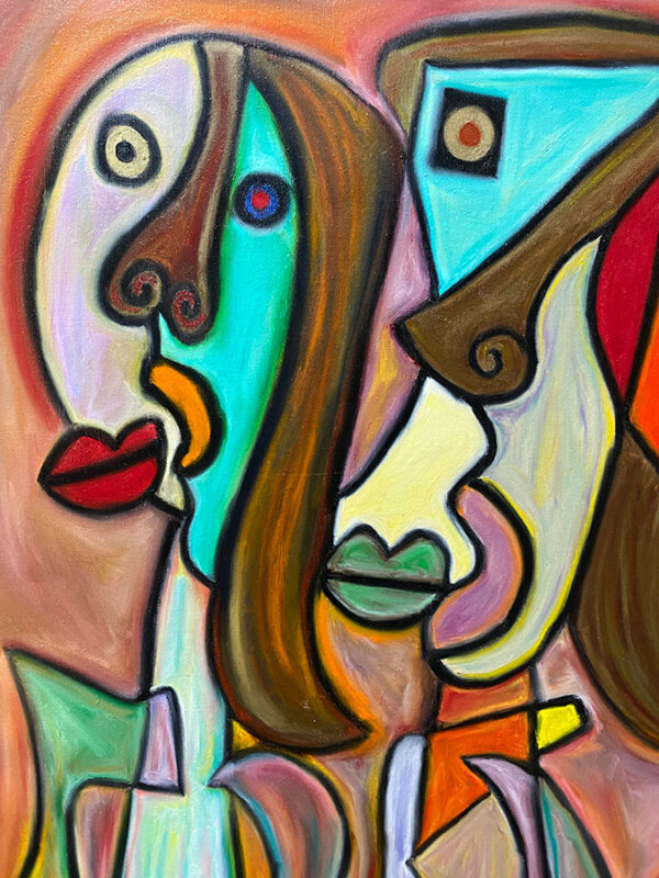 Original Painting of abstract figures
