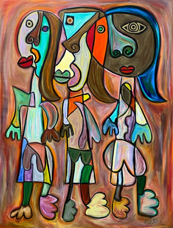 Original Painting of abstract figures