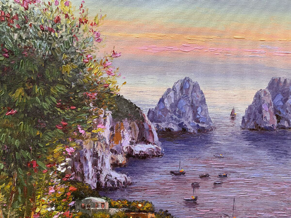 Italian Waterscape painting