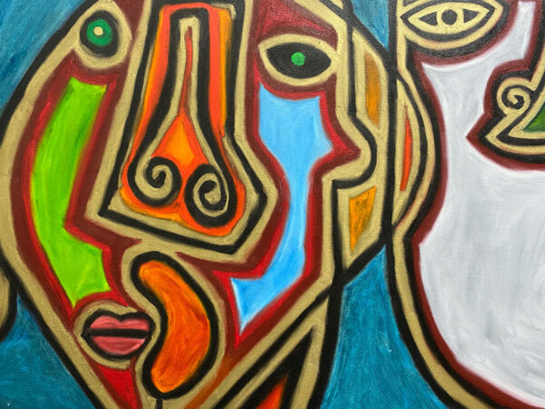 Abstract, Cubist, Figurative Painting