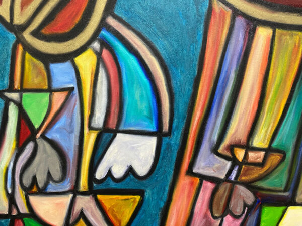 Abstract, Cubist, Figurative Painting