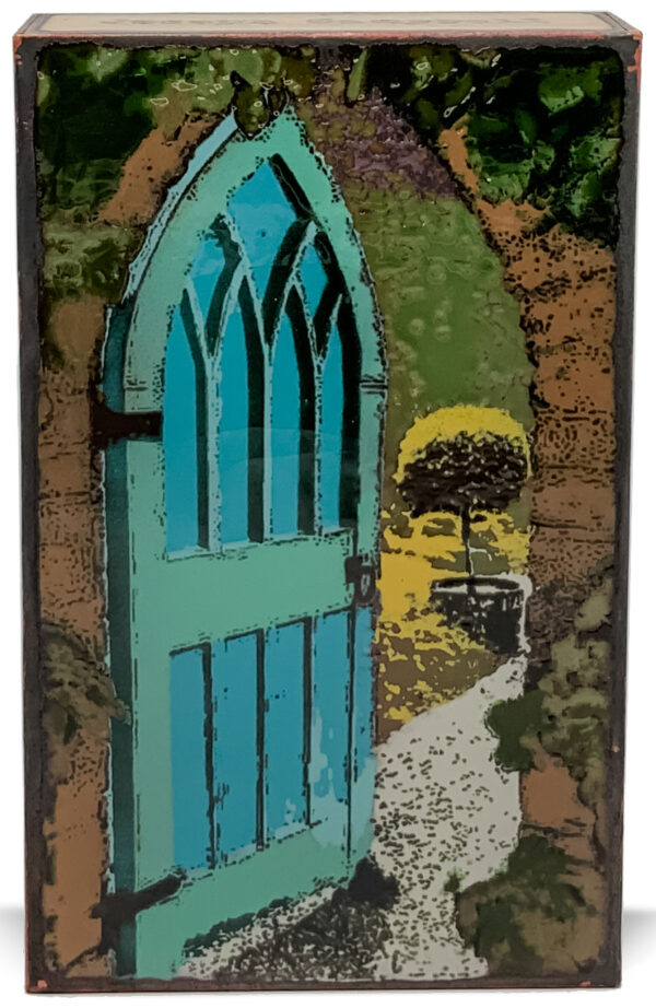 Tile with Garden and Blue door
