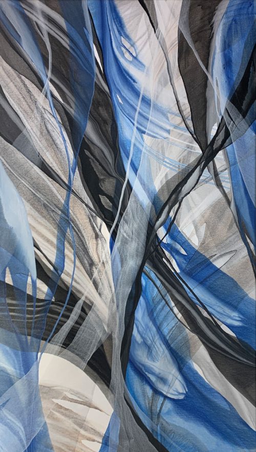 Cobalt Veil II by Antonio Molinari at Art Leaders Gallery - Mich