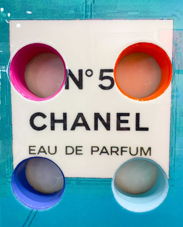 Teal Chanel Perfume by The Bisaillon Brothers at Art Leaders Gal