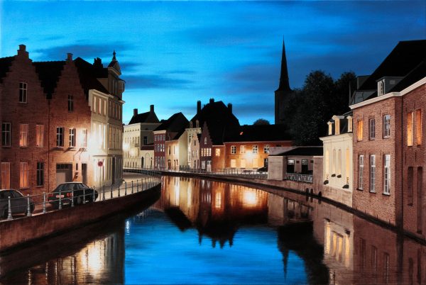 Nightfall in Bruges by Alexander Volkov at Art Leaders Gallery