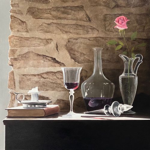 Still Life with Single Rose by Alexander Volkov at Art Leaders Gallery