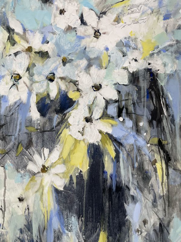 White Flowers by Nati Torres at Art Leaders Gallery