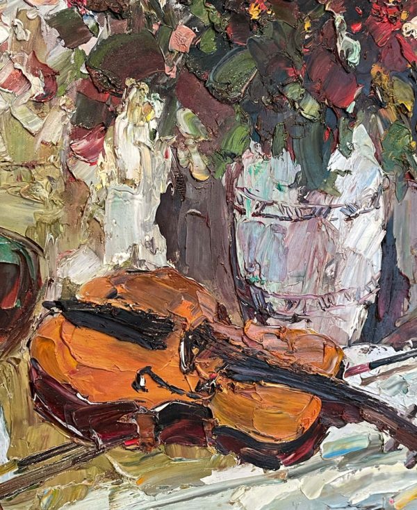 Still Life with Violin by Romanello