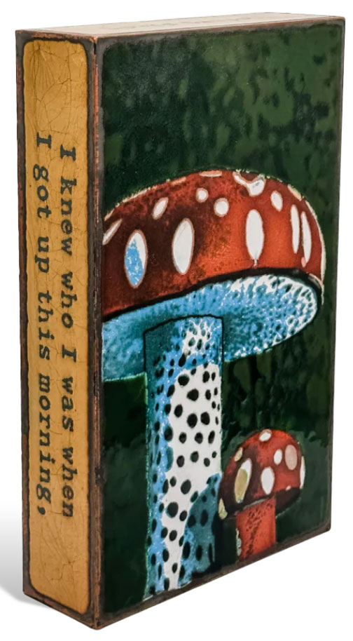 Mushroom spiritile: "I knew who I was when I got up this morning, but I've changed several times since then." - Lewis Carroll