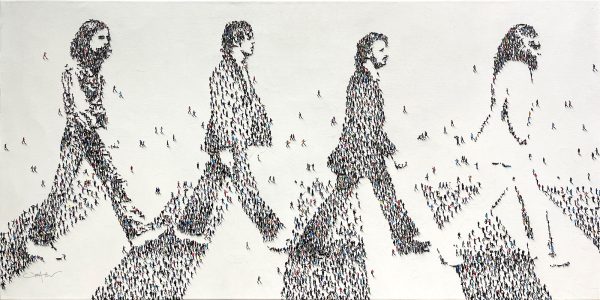 Walking in Time by Craig Alan. The Beatles Abbey Road done in Craig Alan's Populus style.