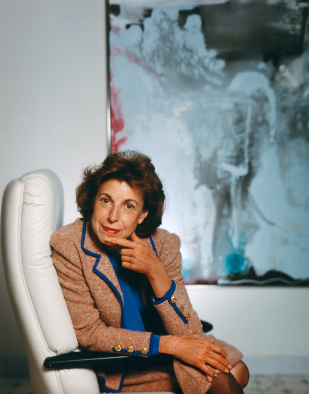 Abstract Expressionist painter Helen Frankenthaler in 1990