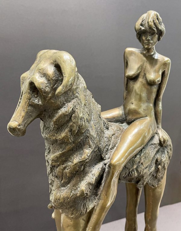 Pull Toy William Tye (1939-2021) This Surrealist bronze sculpture is perfect for a Mid-Century Modern space or fans of Salvador Dalí.